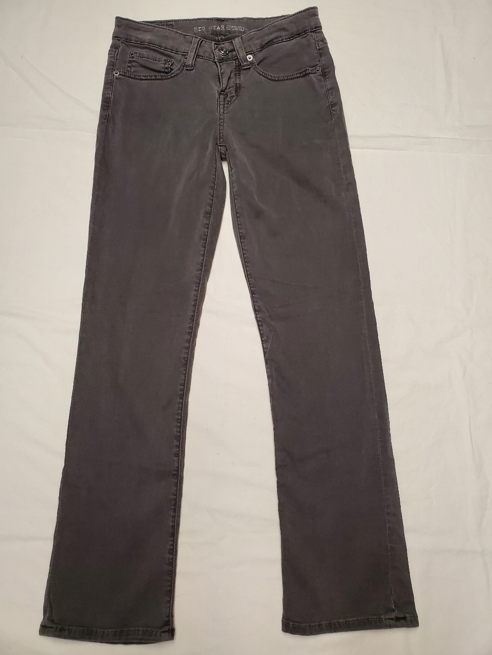 BIG STAR Gray Mid Rise Bootcut Jeans Women’s Size 24 Stretch Casual Capsule Jean